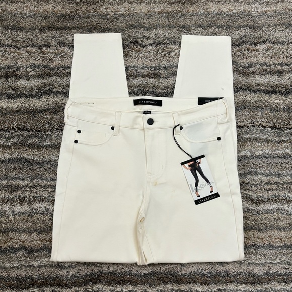 Liverpool White Skinny Jeggings/Leggings Sz 10/30 NWT | Liverpool Skinny Jegging - Picture 1 of 12